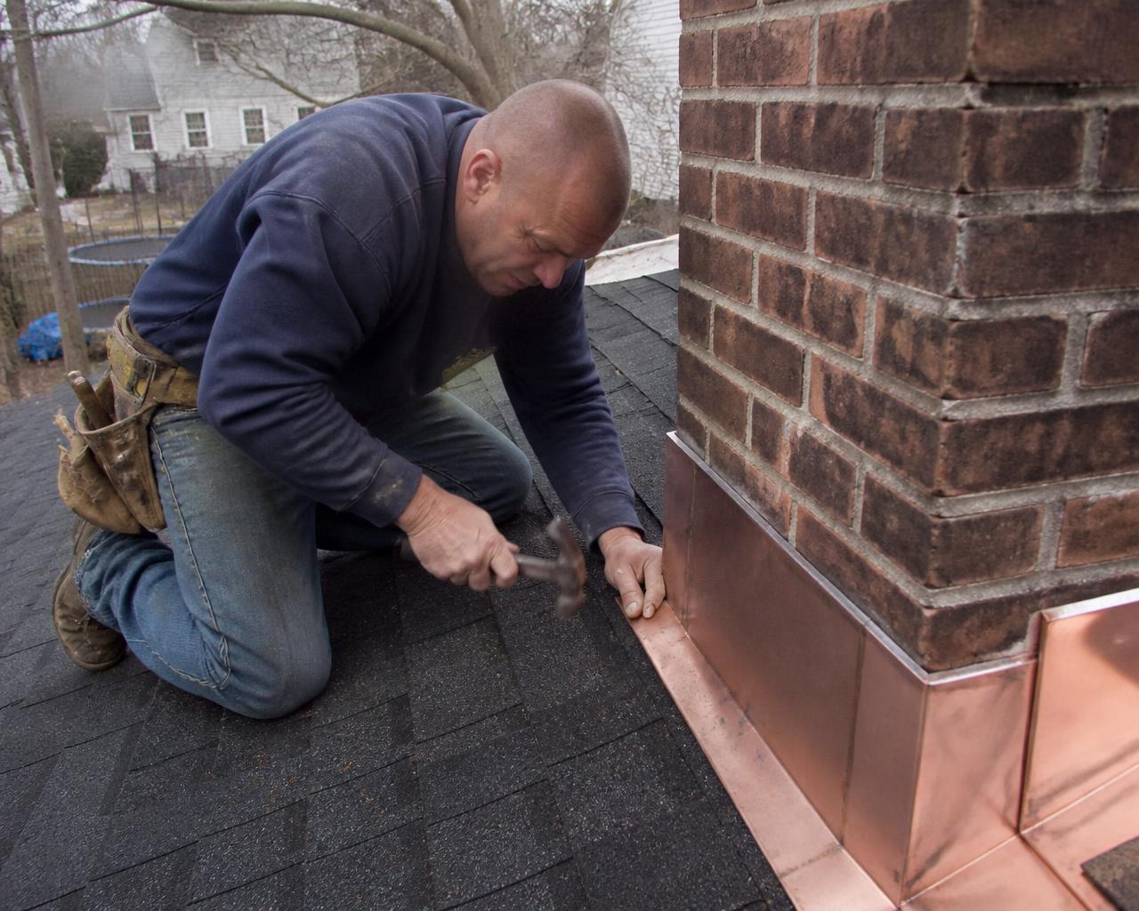Derek Zablosky, owner of Always On Top Roofing, on a job site in Boston, MA