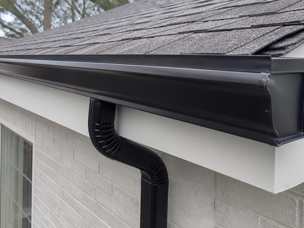 Gutters project — Seamless gutter run — South Boston, MA