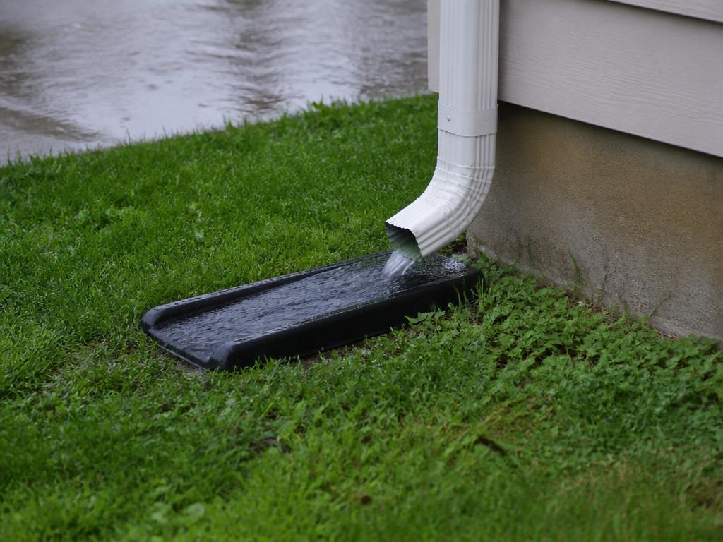 Gutters project — Downspout drainage detail — Dorchester, MA