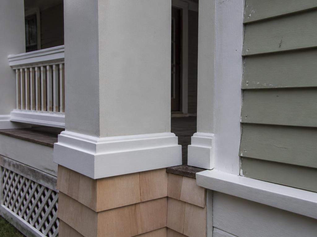 Porch column and trim repair — Dorchester, MA