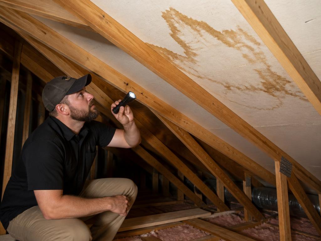 Attic leak inspection — Roxbury, MA