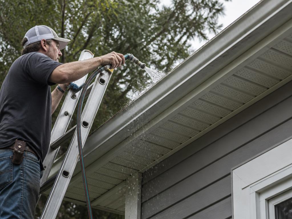 Gutter Repair & Flow Test — Gutters project in Roxbury, MA by Always On Top Roofing